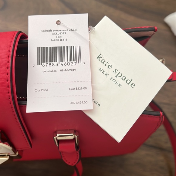 Brand new Stunning red Kate spade New York purse!